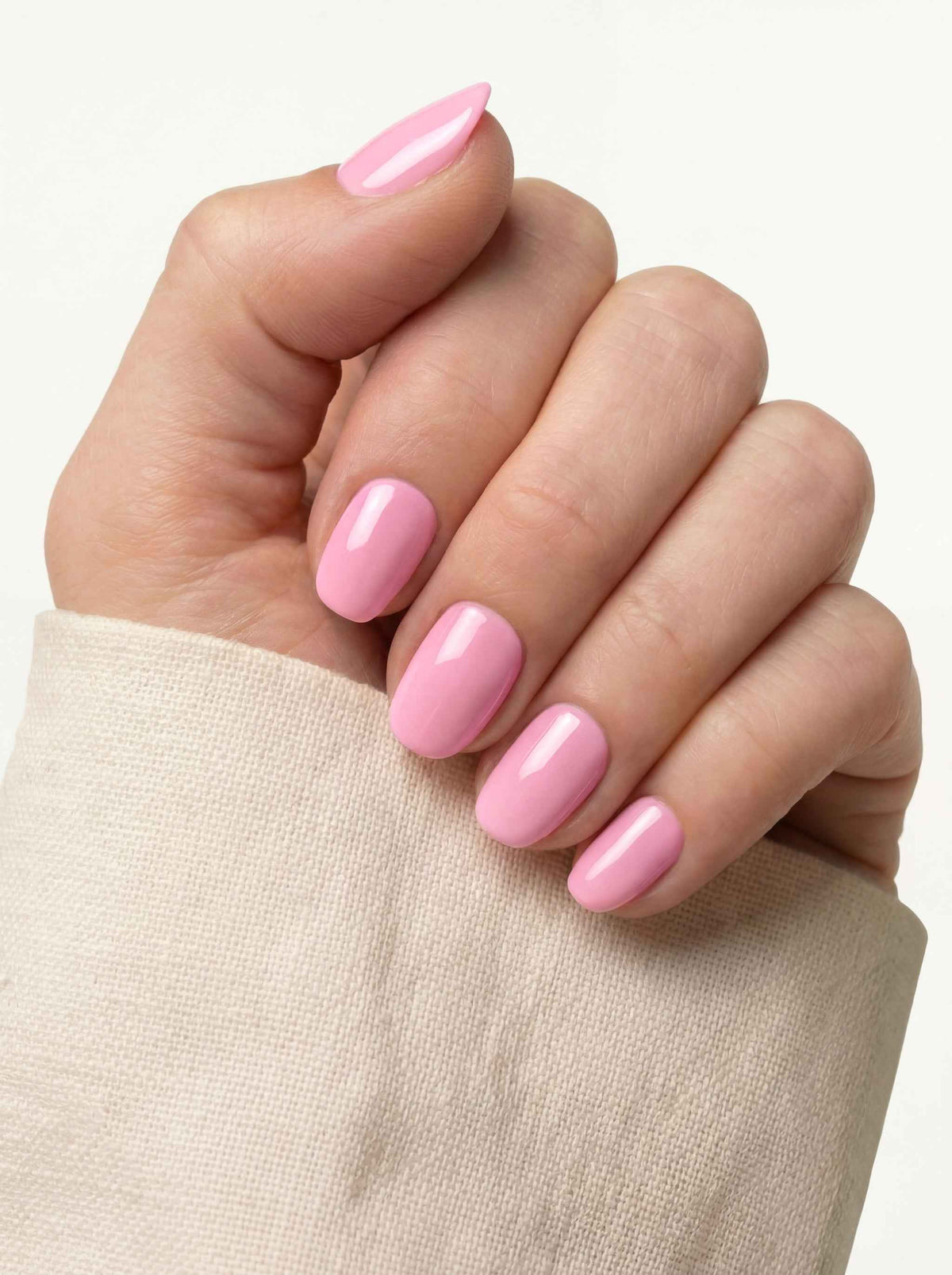 Candy Pink Soft Square Comfort Fit Soft Gel Press-On Nails