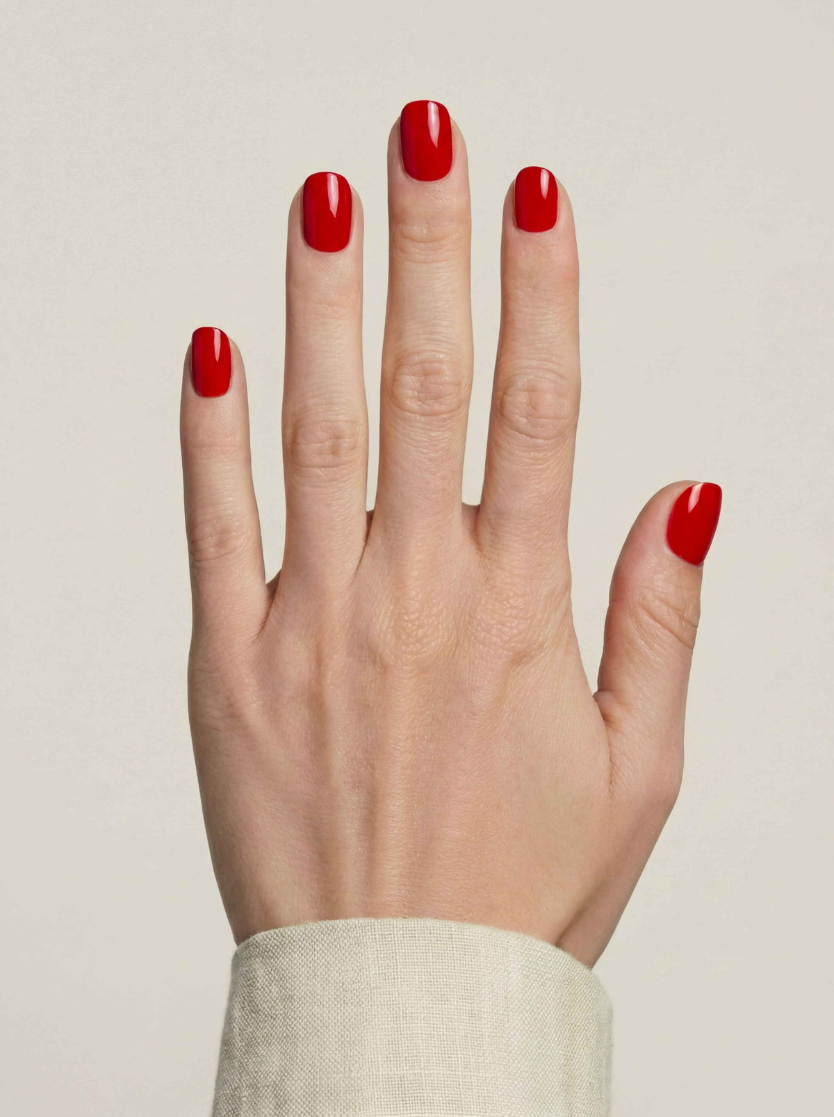 Classic Red Soft Square Comfort Fit Soft Gel Press-On Nails