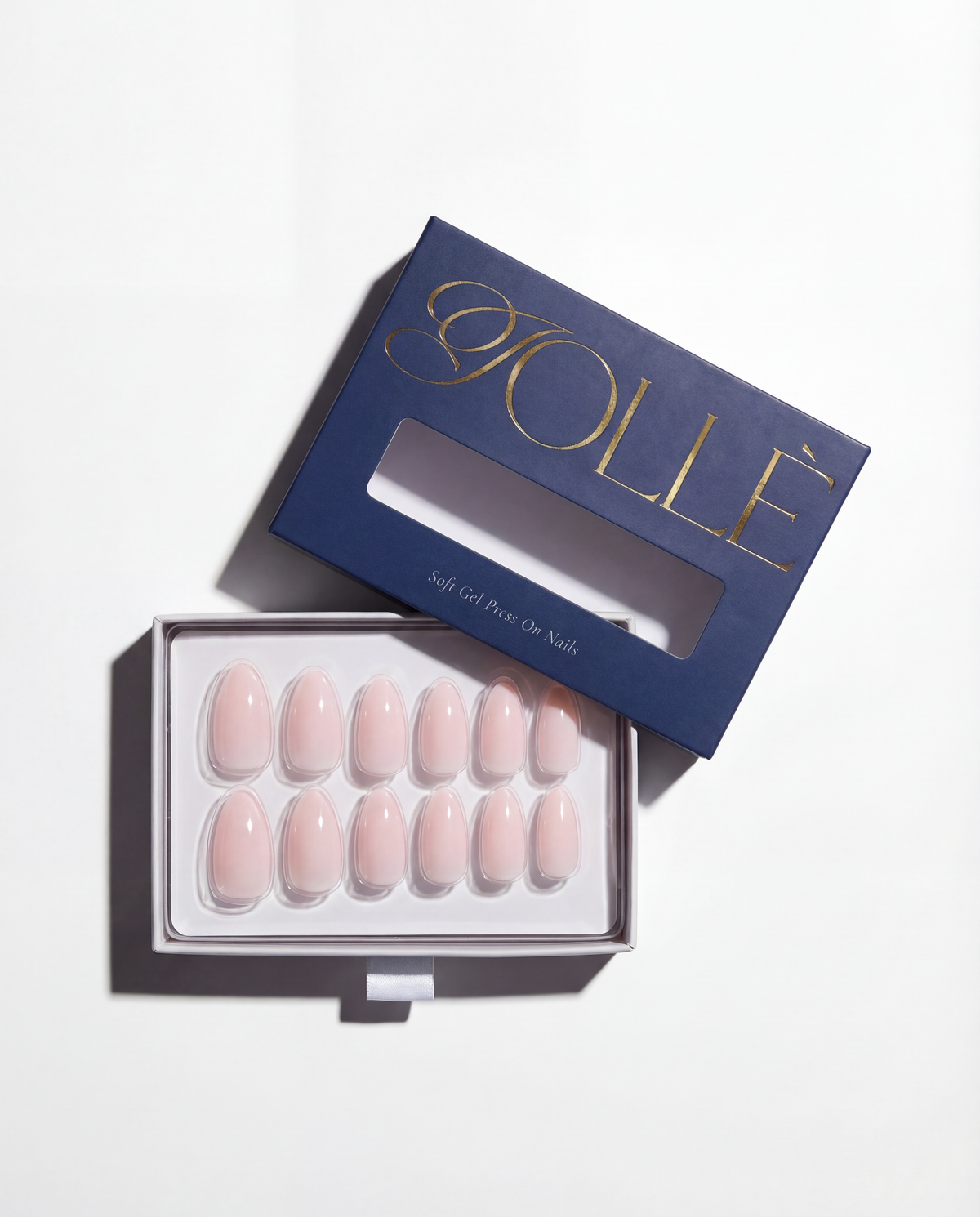 Nude Silk Short Almond Soft Gel Press-On Nails