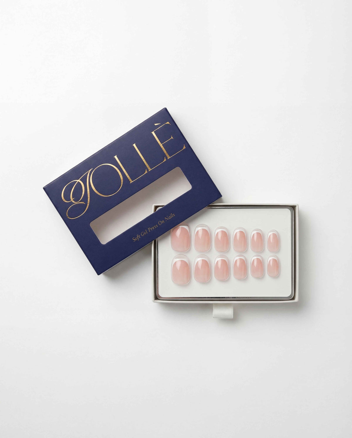 Framed French Short Square Soft Gel Press-On Nails