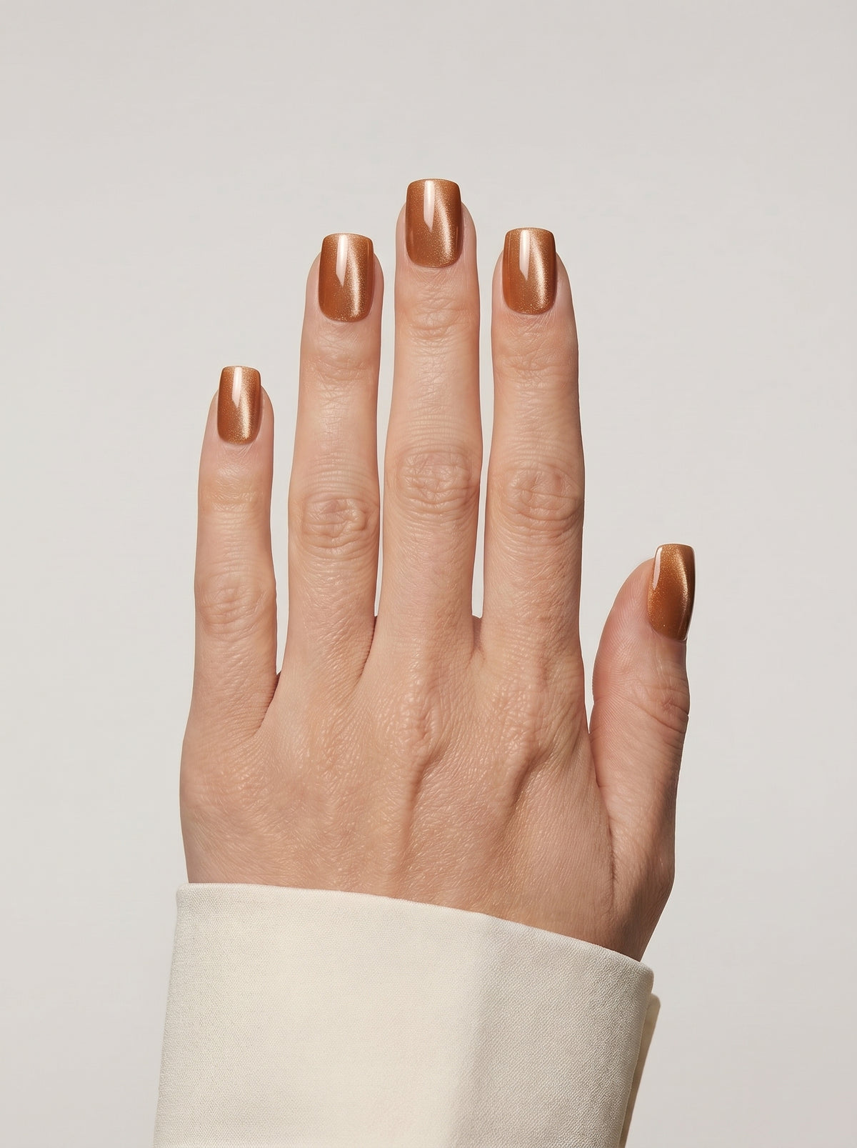 J·12 · Gold Caramel Cat Eye · Short Square