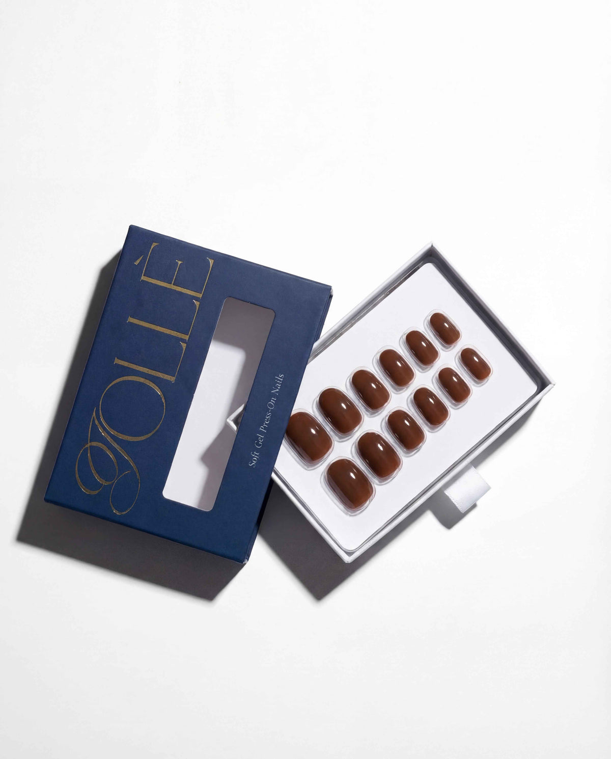 Dark Mocha Short Oval Soft Gel Press-On Nails