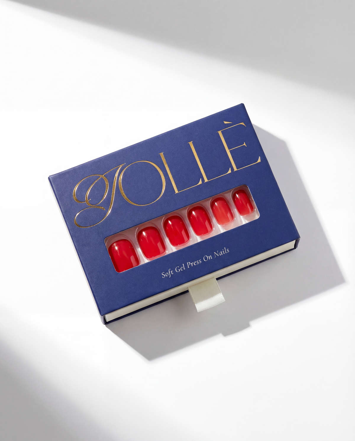 Classic Red XS Soft Square Comfort Fit Soft Gel Press-On Nails