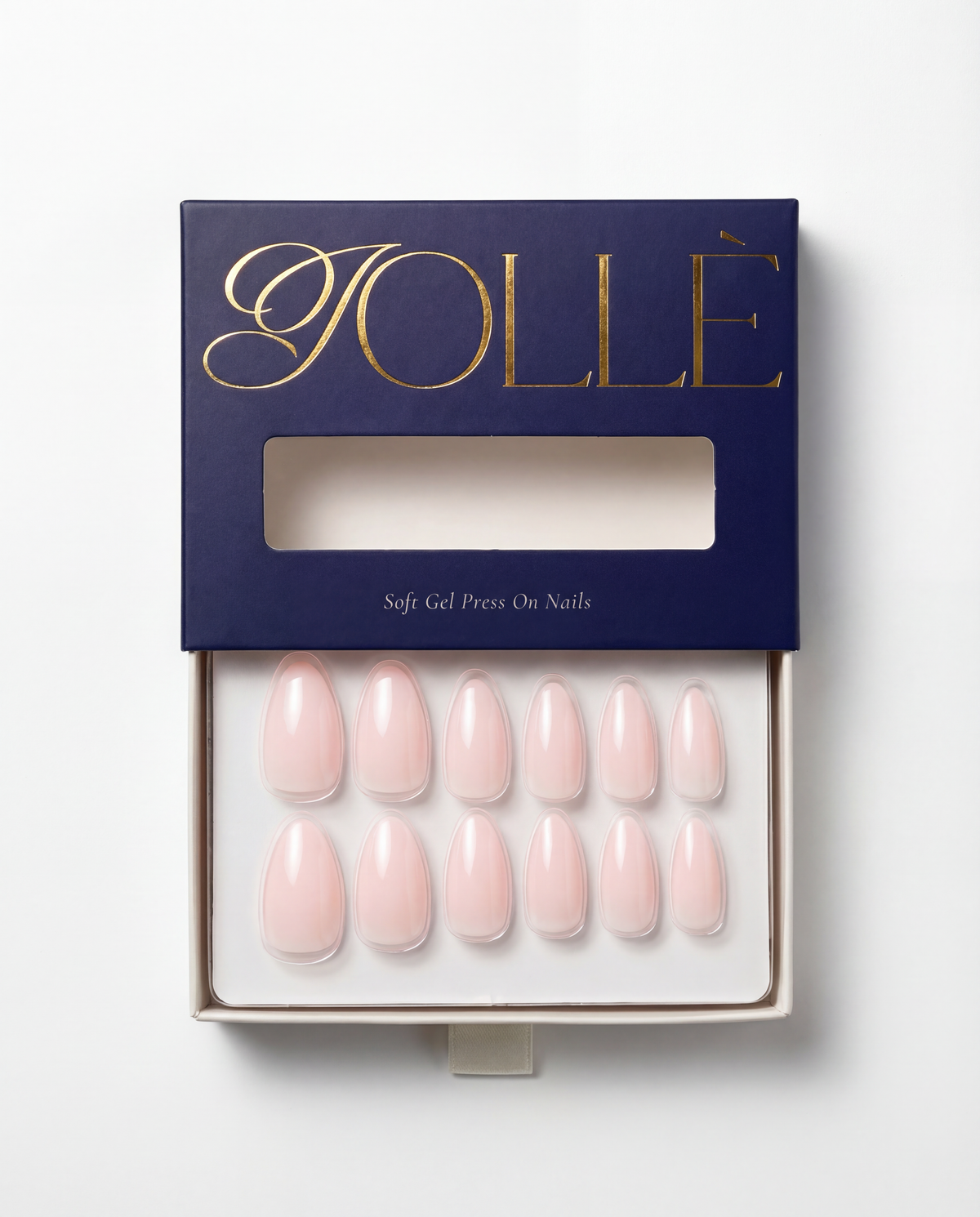Nude Silk Short Almond Soft Gel Press-On Nails