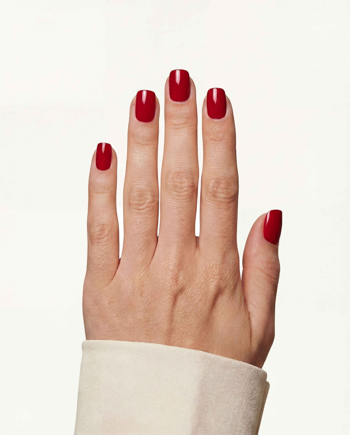 Deep Red Short Square Soft Gel Press-On Nails
