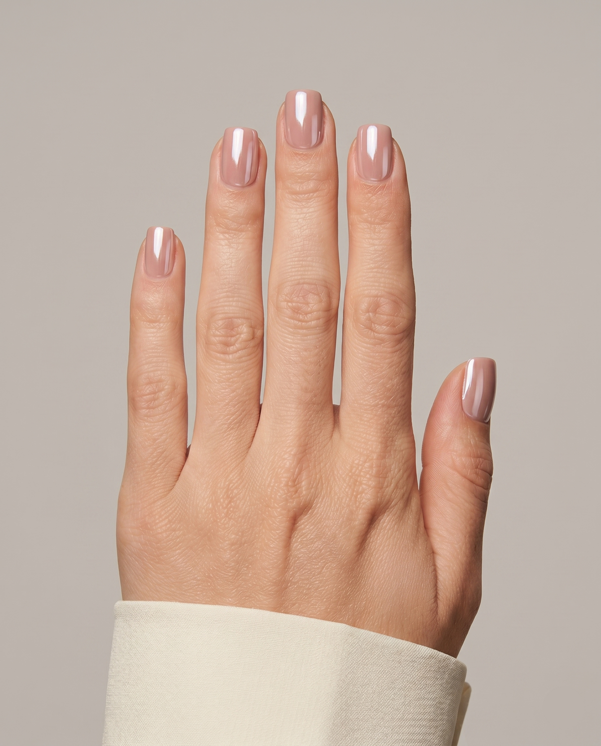 Nude Glaze Short Square Soft Gel Press-On Nails