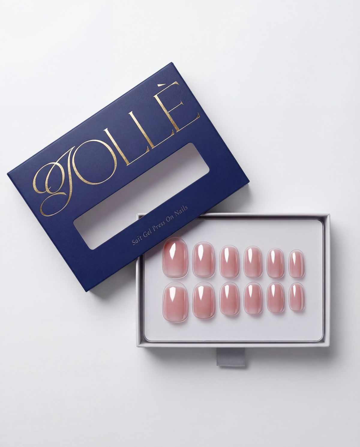 Nude Glaze Short Square Soft Gel Press-On Nails