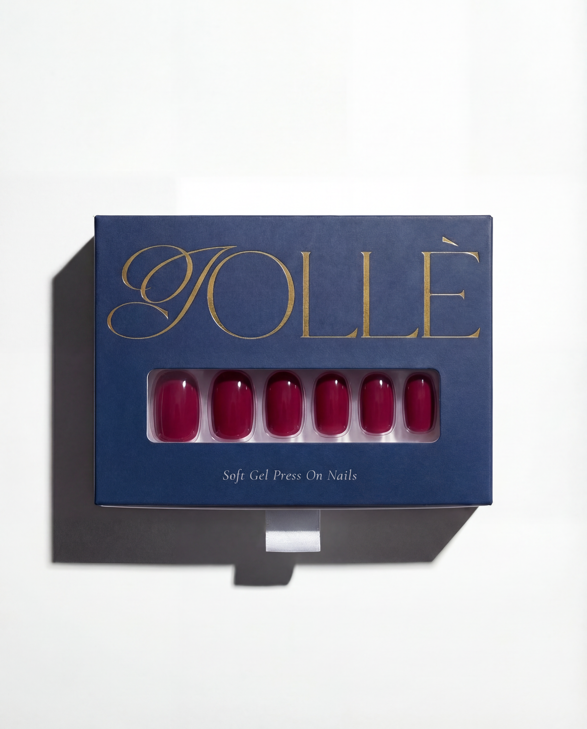 Berry Red Short Oval Soft Gel Press-On Nails