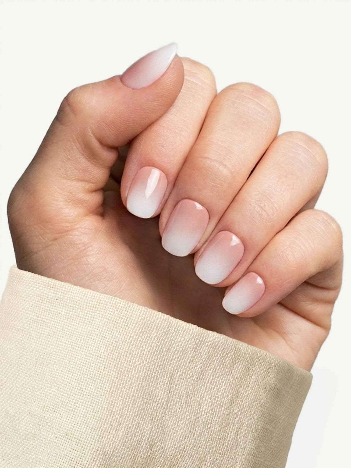 Nude Ombré Soft Square Comfort Fit Soft Gel Press-On Nails