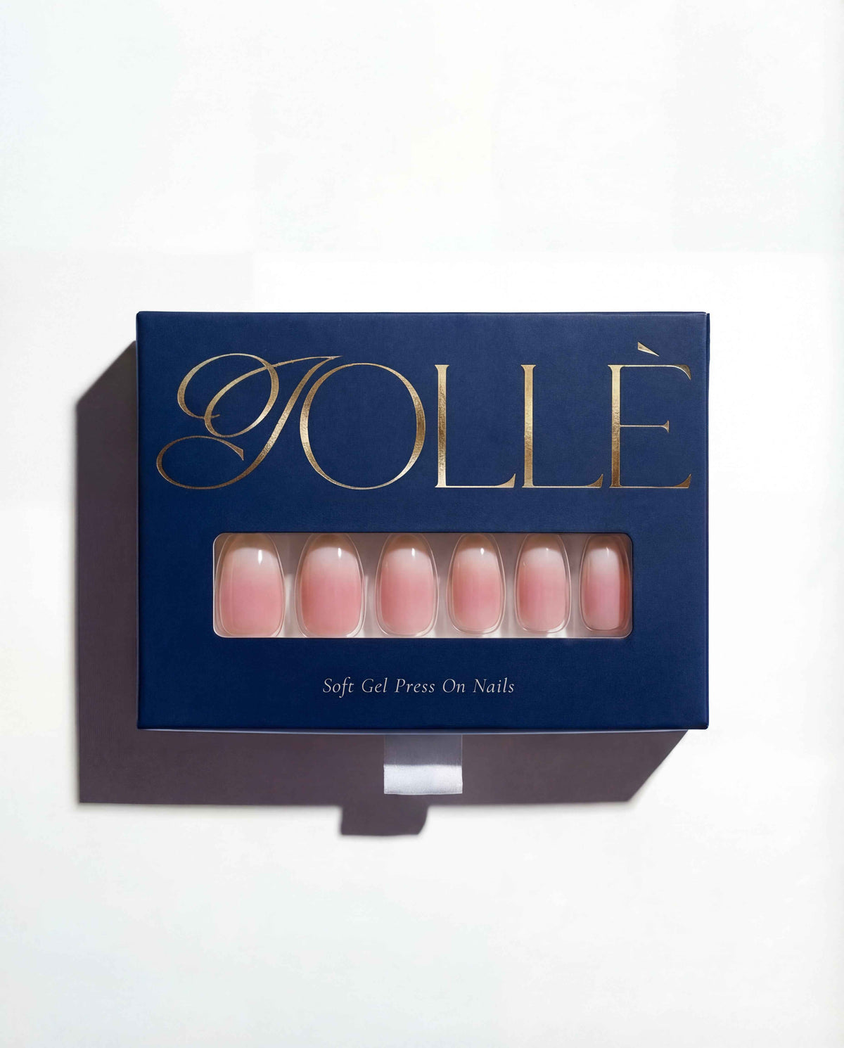 Pink Ombré Short Almond Soft Gel Press-On Nails