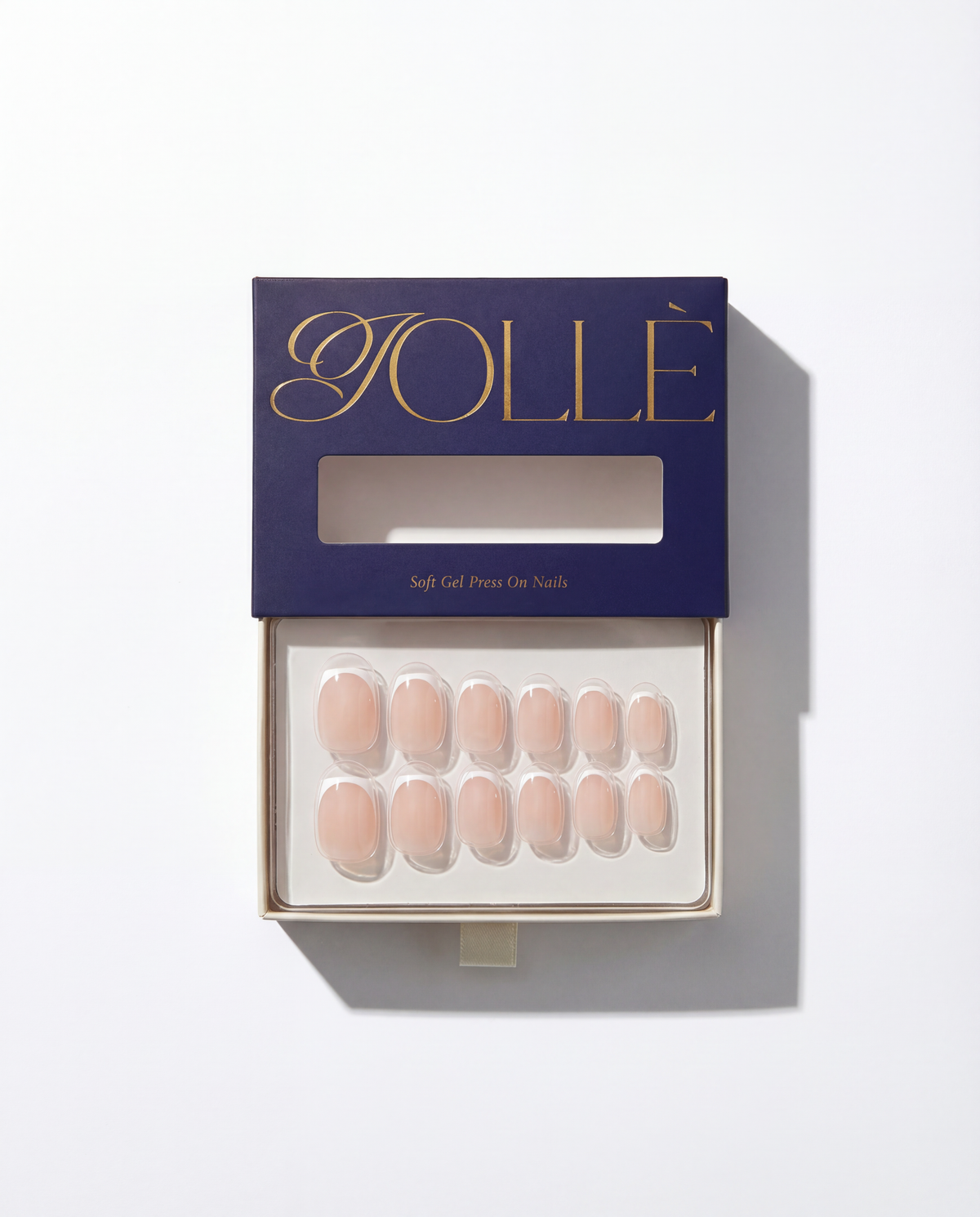 Framed French Short Square Soft Gel Press-On Nails