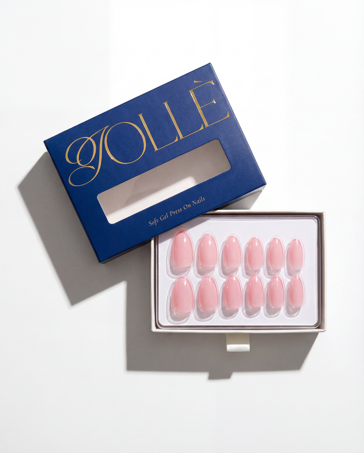 Blush Pink Short Almond Soft Gel Press-On Nails