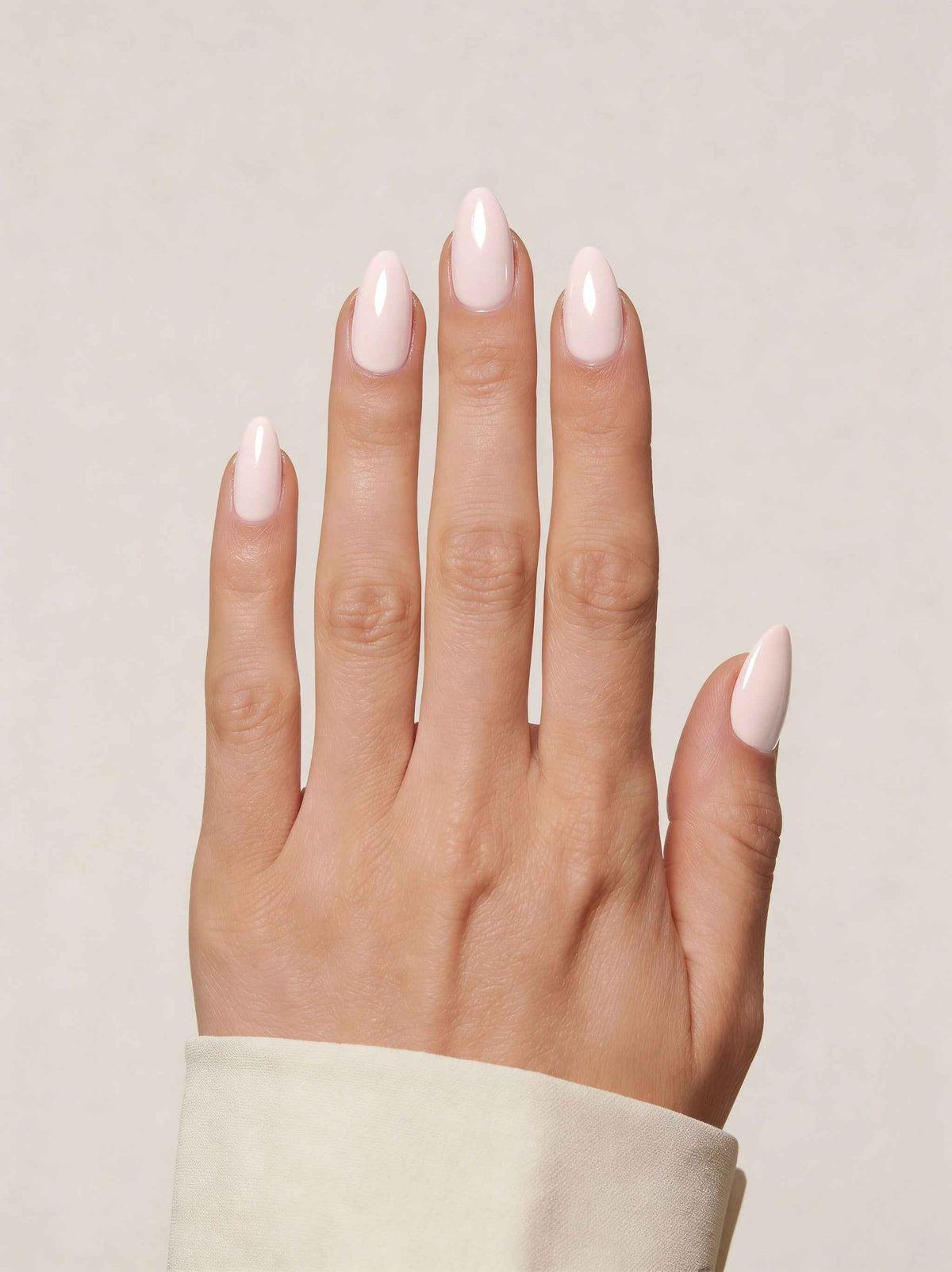 Nude Silk Short Almond Soft Gel Press-On Nails